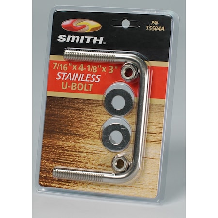 C E Smith 4 1/8" W X 3' L Square Bend U-Bolt | For Trailers | by West Marine